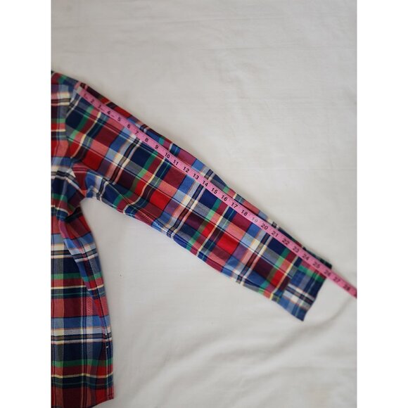 Ralph Lauren Men's Red/Multicolor Plaid Button-Up Long Sleeve Shirt Size XL/TG - Picture 16 of 16